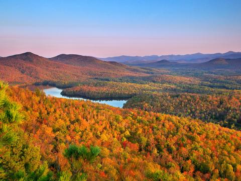 fall foliage in the Adirondacks